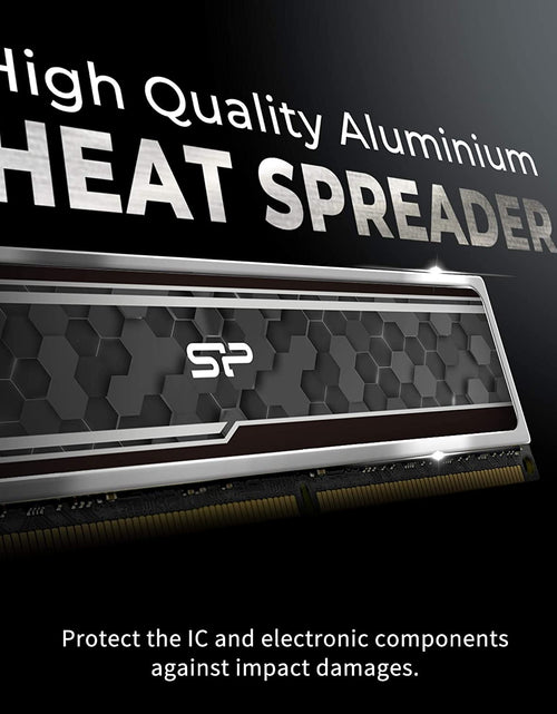 Load image into Gallery viewer, Silicon Power Value Gaming DDR4 RAM 16GB (2X8Gb) 3200Mhz (PC4 25600) CL16 1.35V Desktop Memory Module with Heatsink Camouflage Grey SP016GXLZU320BDAJ5
