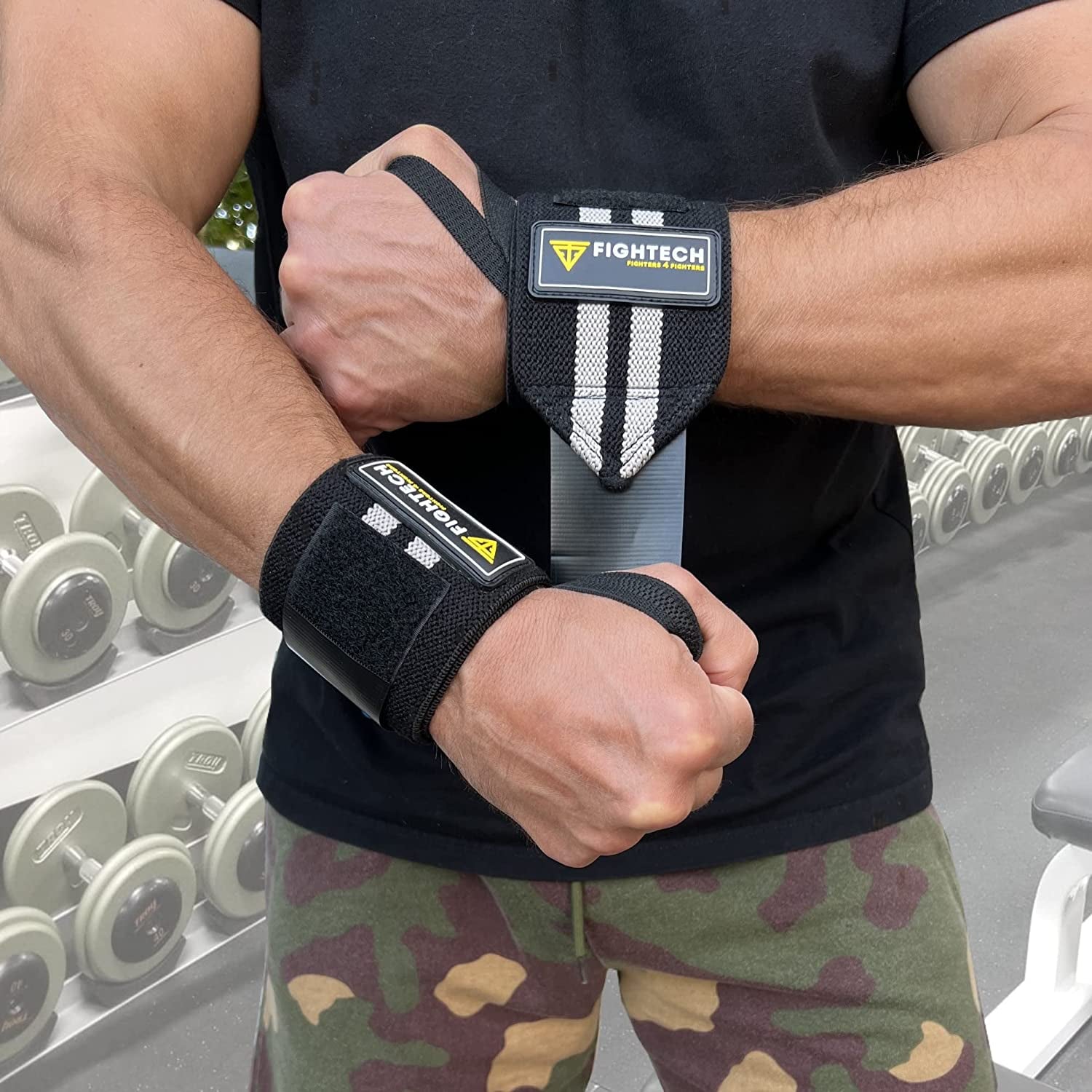 Upgraded 2022 PRO Series Wrist Wraps for Weight Lifting | 18 Inch Professional Grade Lifting Wrist Wraps for Crossfit and Powerlifting (Black, 18 Inch)