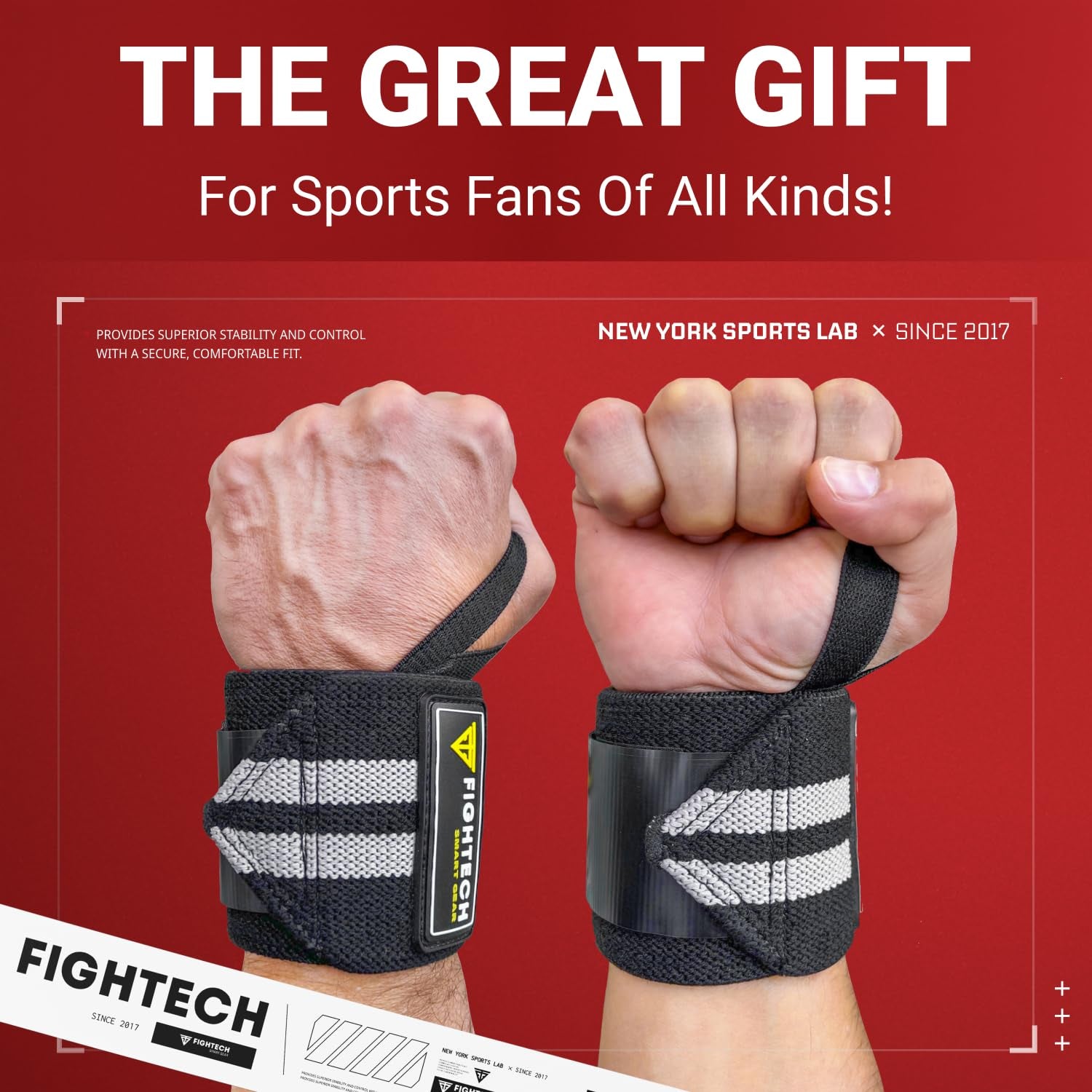 Upgraded 2022 PRO Series Wrist Wraps for Weight Lifting | 18 Inch Professional Grade Lifting Wrist Wraps for Crossfit and Powerlifting (Black, 18 Inch)