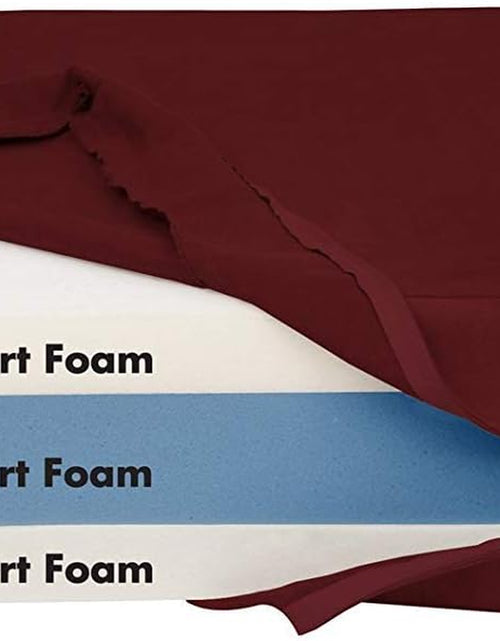 Load image into Gallery viewer, 7" Pillow Top Orthopedic Dog Bed for Large and Extra Large Breed Dogs (Sleek Edition) (Giant (60 X 48 X 7), Burgundy)
