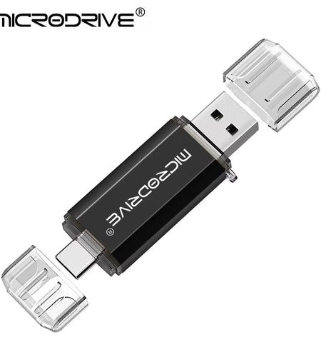 Type C USB Flash Drive OTG 2 in 1 USB 2.0 Micro USB Pen Drive 128GB 64GB 32GB 16GB 8GB 4GB Pendrive Flash Drive
