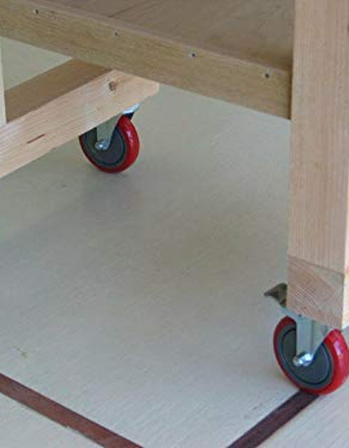 Load image into Gallery viewer, 4" Heavy Duty Caster Wheels without Brakes + Screws - up to 1320Lbs - Set of 4 No Floor Marks Silent Castor for Furniture - Rubbered Trolley or Pallet Swivel Wheels - Silver Casters
