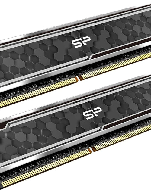 Load image into Gallery viewer, Silicon Power Value Gaming DDR4 RAM 16GB (2X8Gb) 3200Mhz (PC4 25600) CL16 1.35V Desktop Memory Module with Heatsink Camouflage Grey SP016GXLZU320BDAJ5
