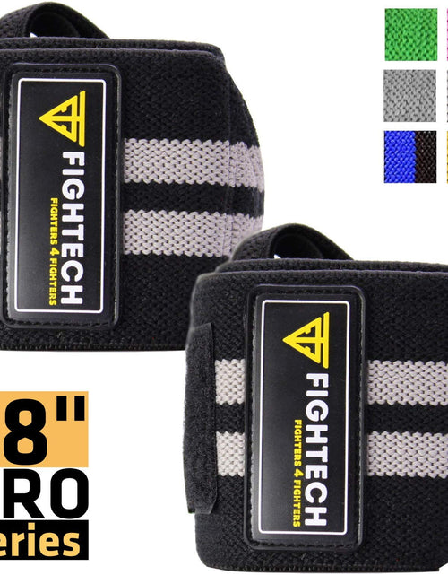 Load image into Gallery viewer, Upgraded 2022 PRO Series Wrist Wraps for Weight Lifting | 18 Inch Professional Grade Lifting Wrist Wraps for Crossfit and Powerlifting (Black, 18 Inch)
