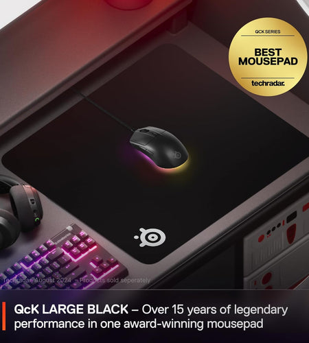 Qck Gaming Mouse Pad - Large Cloth - Optimized for Gaming Sensors