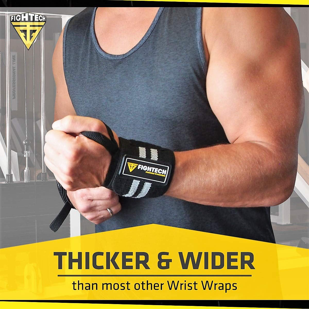 Upgraded 2022 PRO Series Wrist Wraps for Weight Lifting | 18 Inch Professional Grade Lifting Wrist Wraps for Crossfit and Powerlifting (Black, 18 Inch)