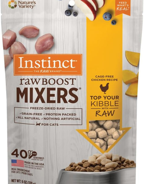 Load image into Gallery viewer, Raw Boost Mixers Freeze Dried Raw Cat Food Topper, Grain Free Cat Food Topper 6 Ounce (Pack of 1)
