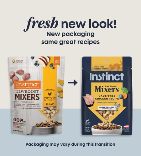 Raw Boost Mixers Freeze Dried Raw Cat Food Topper, Grain Free Cat Food Topper 6 Ounce (Pack of 1)
