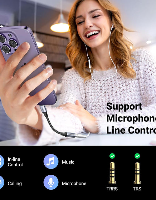 Load image into Gallery viewer, Headphone Adapter Lightning to 3.5Mm Adapter Apple Mfi Certified Aux Audio Jack Dongle Compatible with Iphone 14 Pro Max/14 Plus/13 12 Pro Max/Se/11 Pro Max/Xs, Grey

