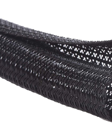 10Ft - 3/4 Inch Cord Protector Wire Loom Tubing Cable Sleeve Split Sleeving for USB Cable Power Cord Audio Video Cable – Protect Cat from Chewing Cords - Black