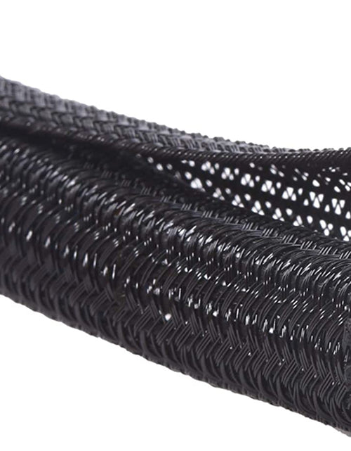 Load image into Gallery viewer, 10Ft - 3/4 Inch Cord Protector Wire Loom Tubing Cable Sleeve Split Sleeving for USB Cable Power Cord Audio Video Cable – Protect Cat from Chewing Cords - Black

