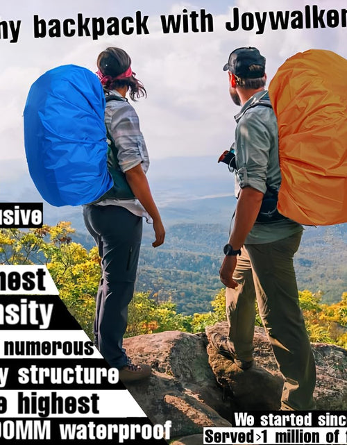 Load image into Gallery viewer, Waterproof Backpack Rain Cover for (15-90L), Upgraded Anti-Slip Cross Buckle Straps, Triple Strengthened Layers for Hiking Camping Traveling
