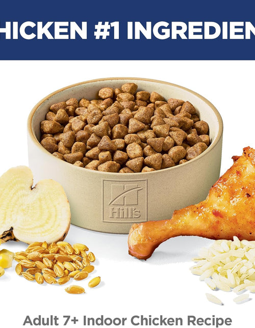 Load image into Gallery viewer, Dry Cat Food, Adult 7+ for Senior Cats, Indoor, Chicken Recipe, 15.5 Lb. Bag
