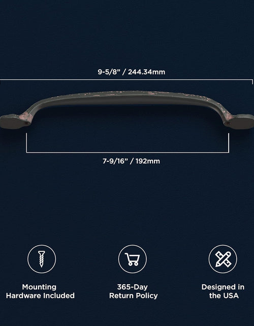 Load image into Gallery viewer, P2996-RI Refined Rustic Collection Pull, 192Mm (7-9/16") Center to Center, Rustic Iron Finish
